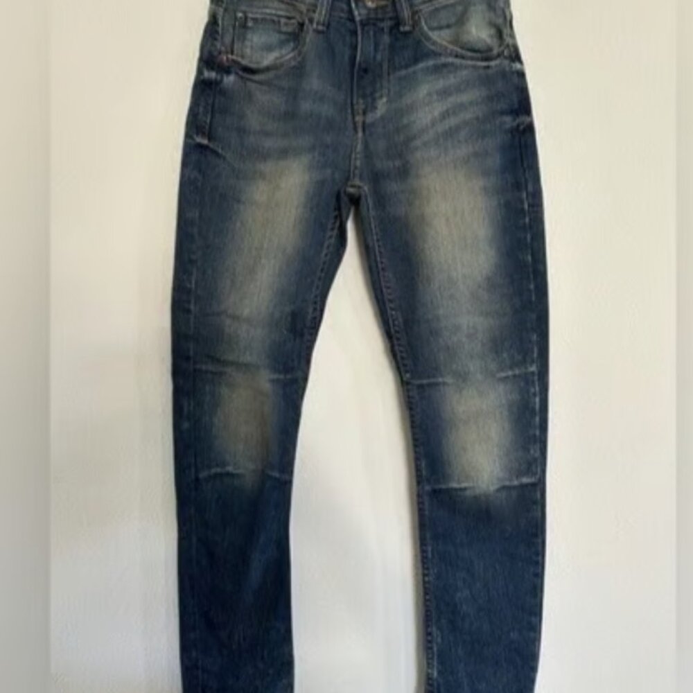 Arizona Jean Co Jeans Size 12 Reg Blue Denim Straight Leg Adjustable